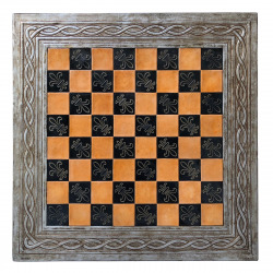 LEATHER CHESSBOARD 55X55
