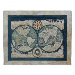 LEATHER PAINTING MAPA ESFERAS