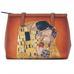 LEATHER TOTE BAG THE KISS