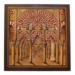 DECORATIVE LEATHER PAINTING MOSQUE