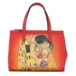 LEATHER TOTE BAG THE KISS