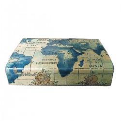 Leather Box World Map