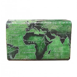 Leather Box World Map