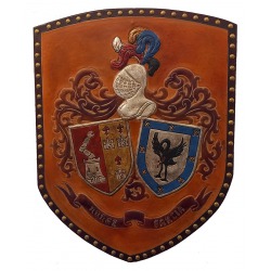 ESCUDO HERALDICO DOBLE 62x50cm