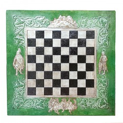 LEATHER CHESSBOARD MEDIEVAL