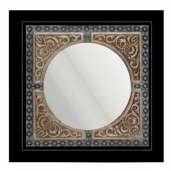 Leather Framed Wall Mirror