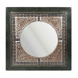 Leather Framed Wall Mirror