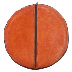 Leather Round Cushion Laceria