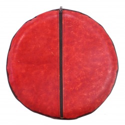 Leather Round Cushion Laceria