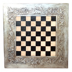 LEATHER CHESSBOARD MEDIEVAL