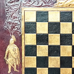 LEATHER CHESSBOARD MEDIEVAL