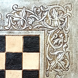 LEATHER CHESSBOARD MEDIEVAL