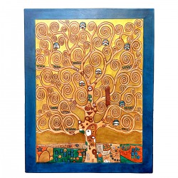 PANEL 63X48 ÁRBOL VIDA KLIMT