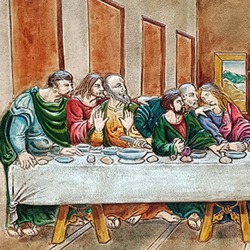 CUADRO DECORATIVO EN PIEL LA ÚLTIMA CENA