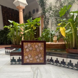 DECORATIVE LEATHER PAINTING MARINE