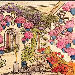 LEATHER PAINTING PATIO TRUEQUE