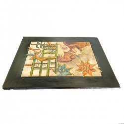 CUADRO EN PIEL ALEGORÍA DEL FLAMENCO