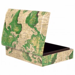 LEATHER BOX WORLD MAP