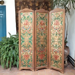 LEATHER FOLDING SCREEN PARAISO