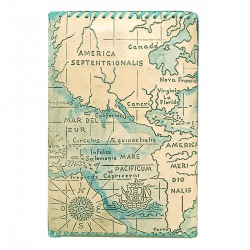 LEATHER NOTEBOOK MAPAMUNDI 27X18cm