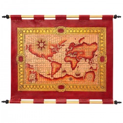 Leather Tapestry Worldmap