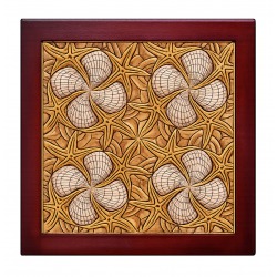 CUADRO DECORATIVO EN PIEL MARINA